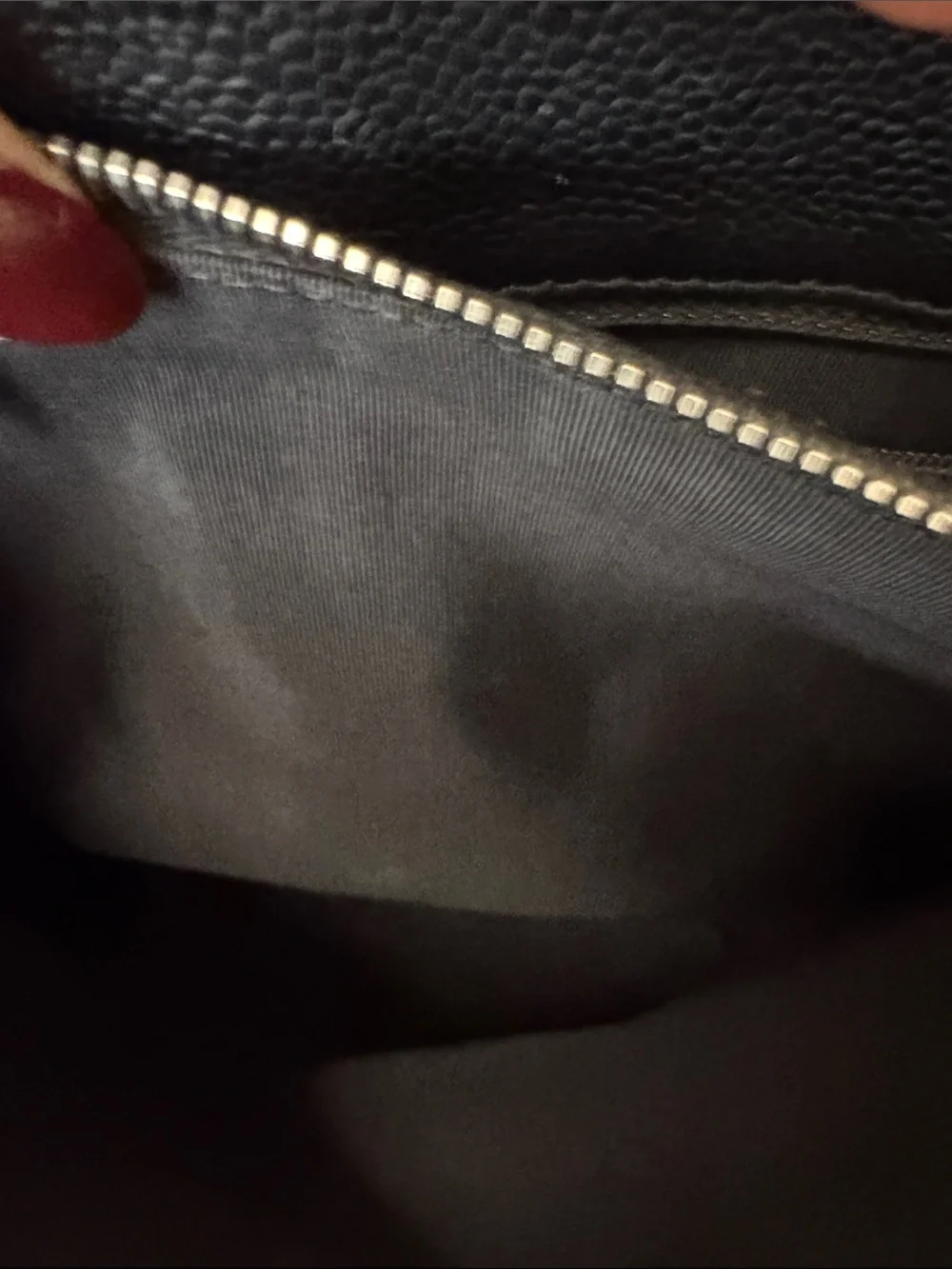 CHANEL Black Quilted Caviar Leather Tote with Chain-Strap